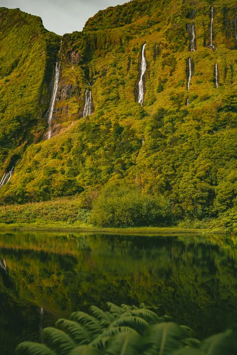 One of The Most Western Set of Waterfalls in Europe - Azores - [OC] [4000x6000]