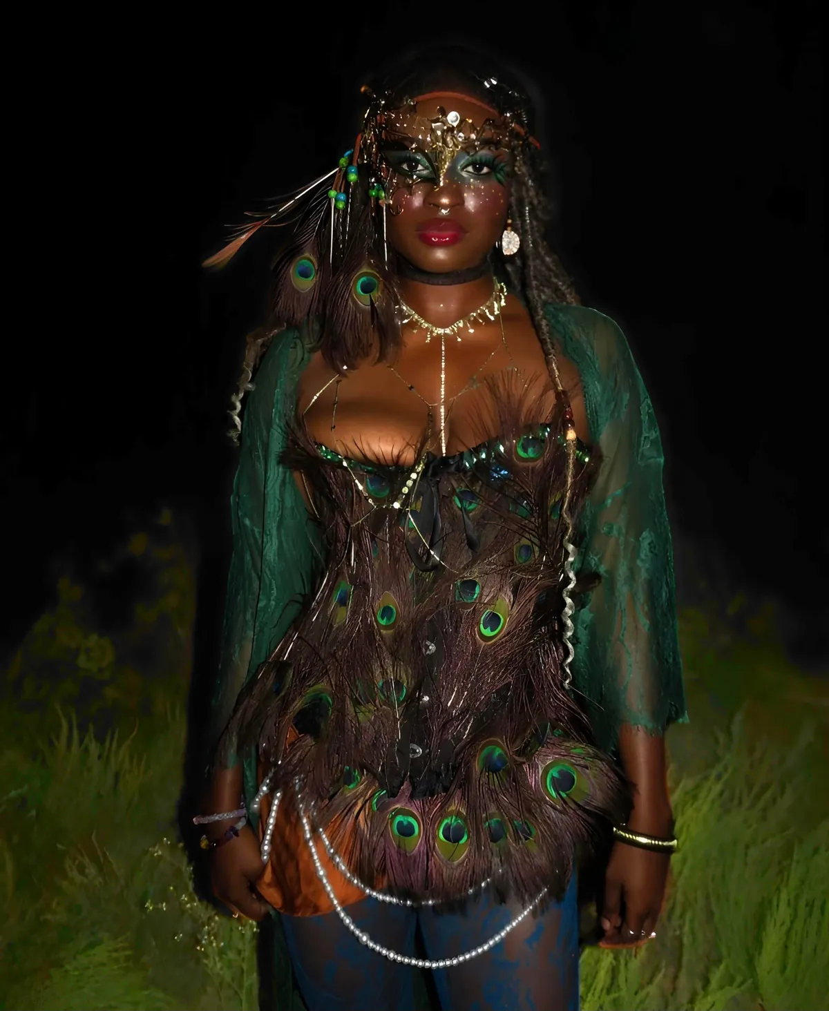 Just wanted to show off my peacock inspired makeup look. 🦚