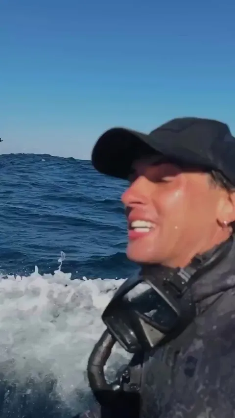 The whale decided to give him a show!!