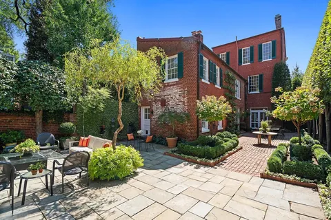 Former JFK house during his time as senator (Washington, D.C., US).