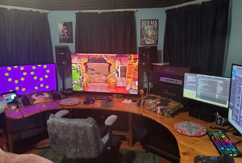 I'm 65 and these are the battlestations in my home office.