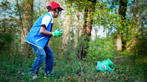 Did a photoshoot with my son for his birthday! Made the Bulbasaur myself.