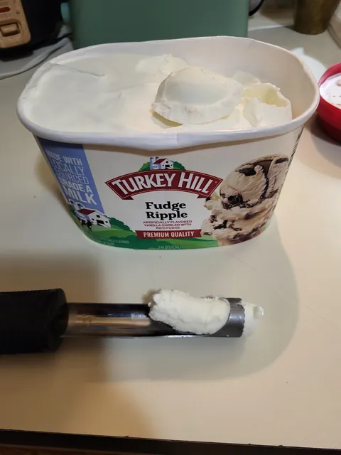My fudge ripple ice cream contains no ripples, and no fudge.