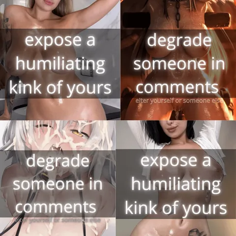 Let's play a game, how about pick a corner game where you pick one of the corners each time and do the task that is assigned to it simple right!!!? Ready to show how tough you are? Or how much of a good boy you are? Great then start ^^