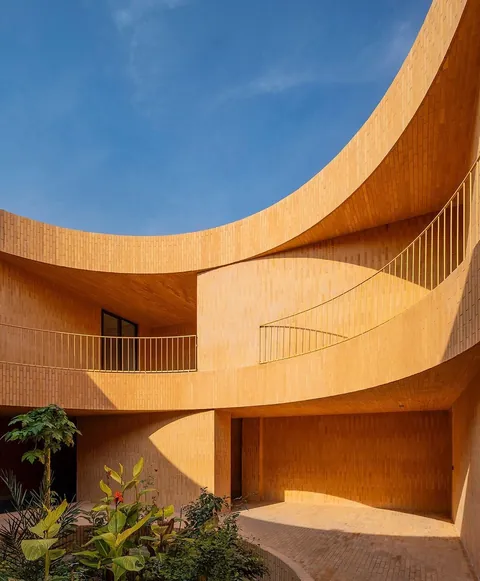 Brick - some contemporary residential buildings, iran. 