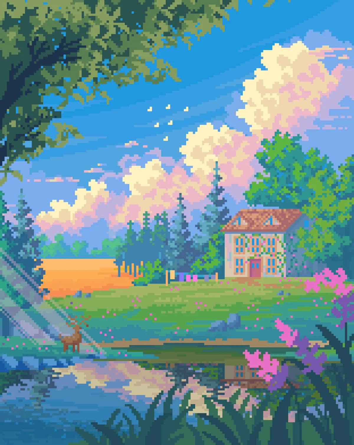 Lonely house... 156x196... ibis paint