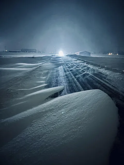 ITAP of a snowy road