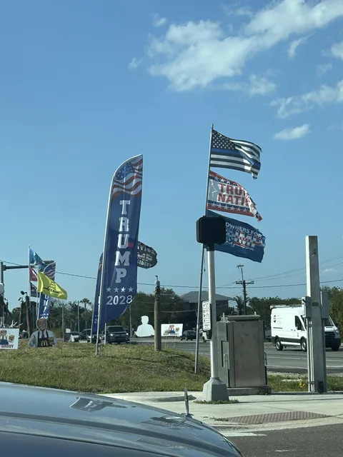 [OC] Maga merchant near me selling Trump 2028 flags