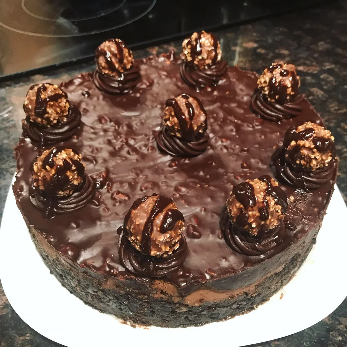 [Homemade] Ferrero Rocher Cheesecake