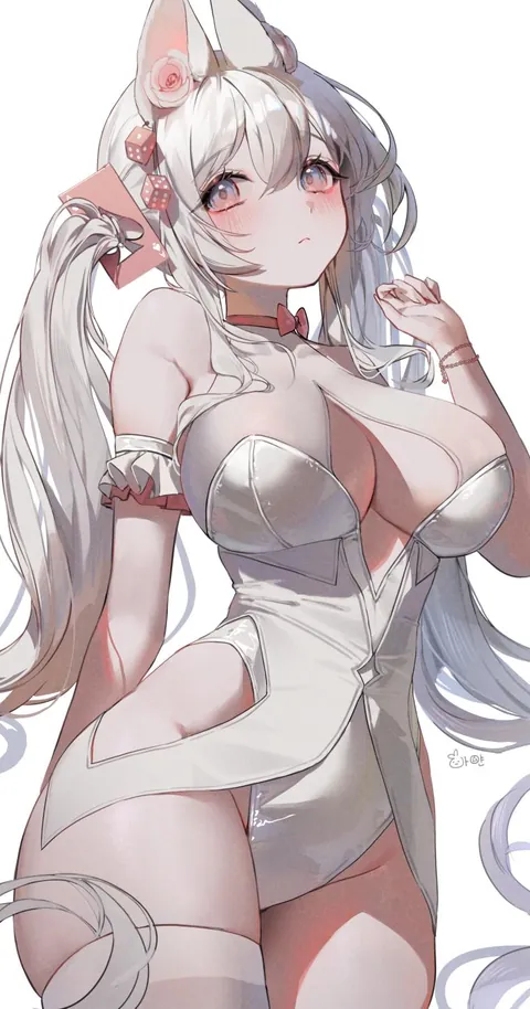 Her white dress is stunning [Original] (hayan)