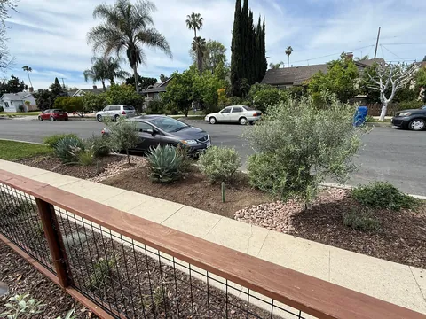 Small Front Yard Overhaul - Desert Landscape with Dry Creek in SoCal