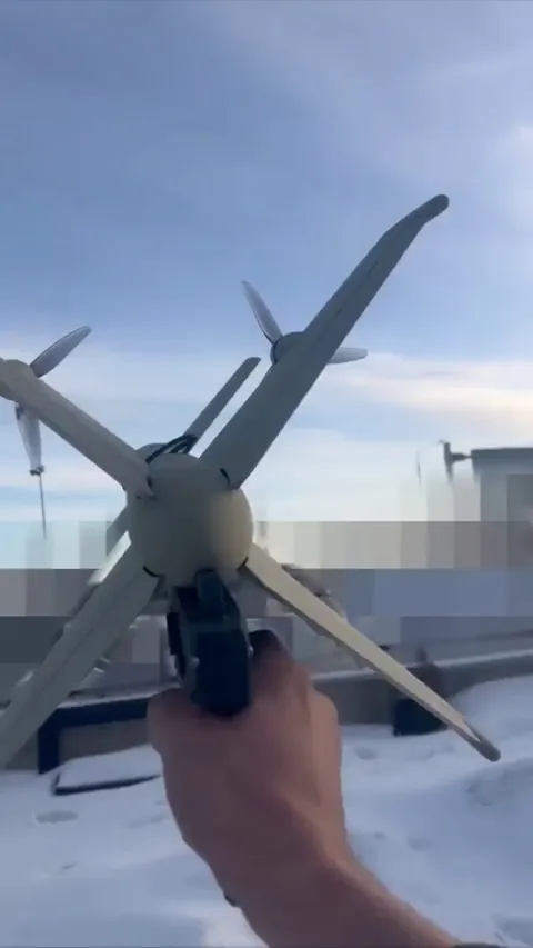 Using a drone gun to destroy an enemy drone