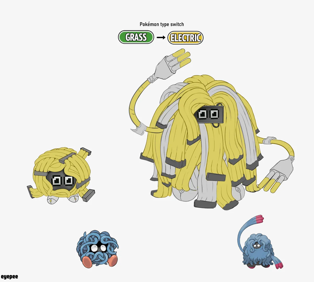 [OC]My pokemon Type Switch-tober!