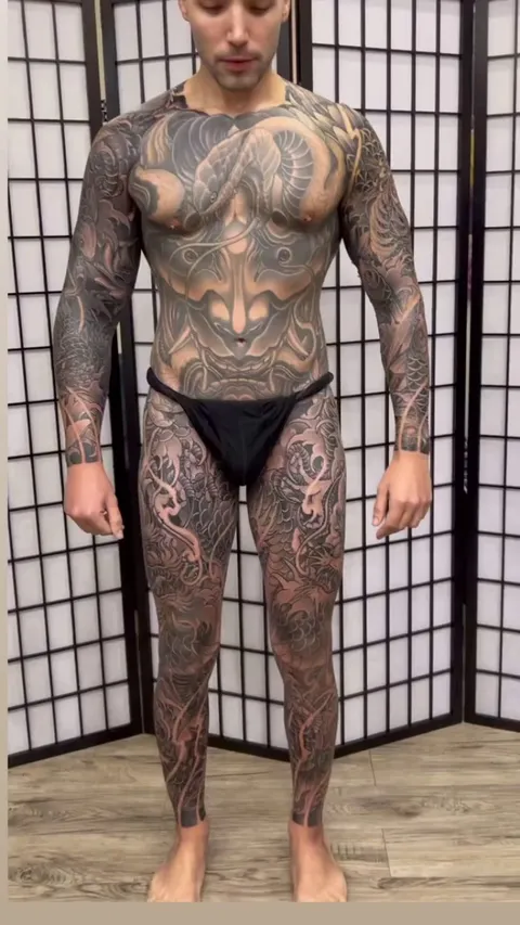 Completed Japanese bodysuit - 18 days