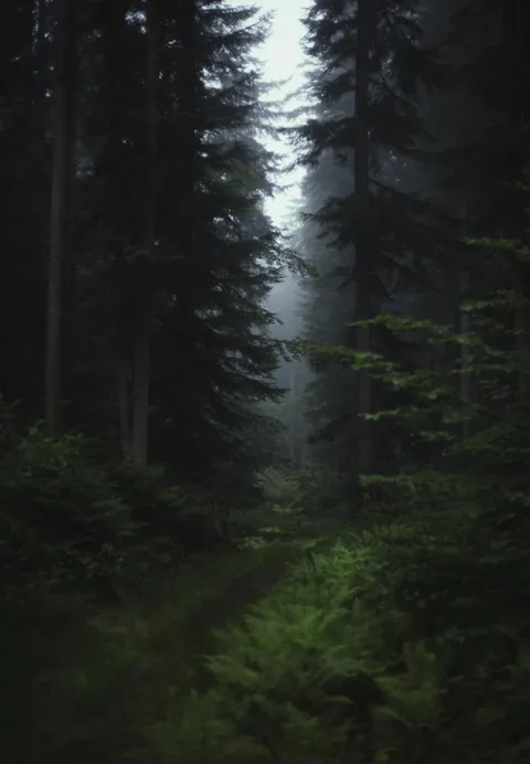 ITAP of a misty forest