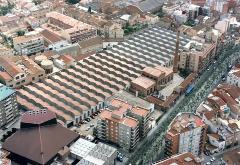 Former Aymerich, Amat y Jover textile factory in Terrassa, Catalonia (by Lluís Muncunill, 1909)