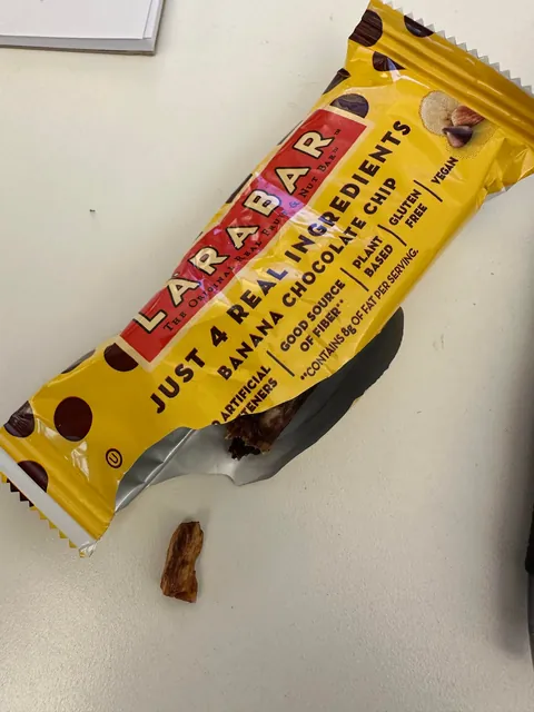 I just cracked my tooth on a piece of wood in a Larabar