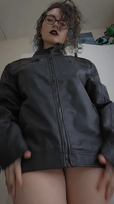 Nothing on but a jacket 