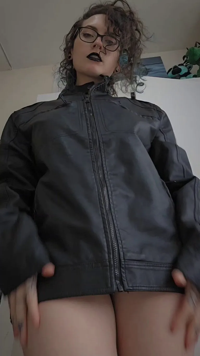 Nothing on but a jacket 