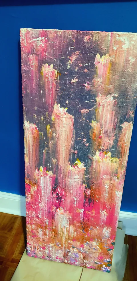 Acrylic dream worlds painted from imagination