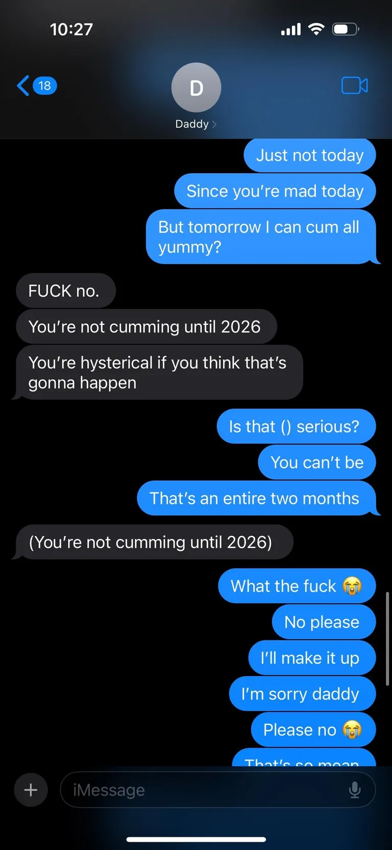 I keep fucking up, denied to 2026