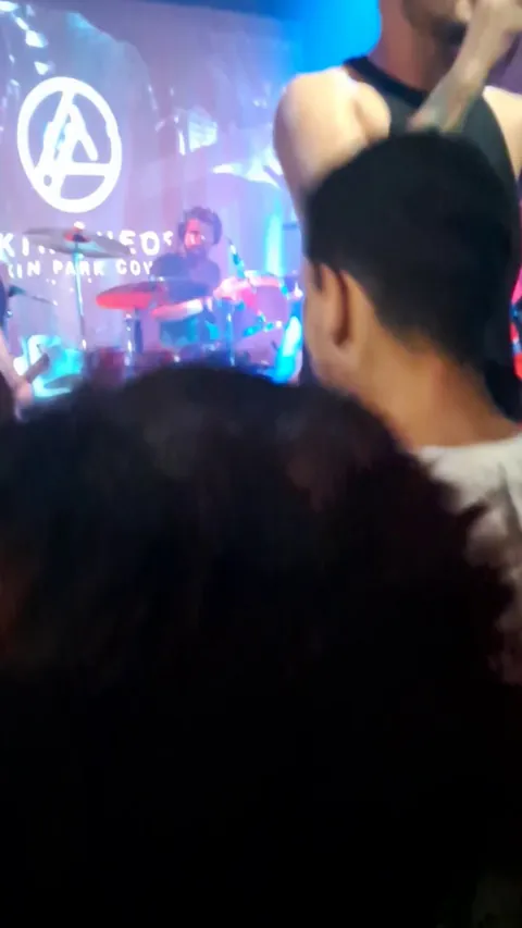 Watching a Linkin park cover band in Brazil