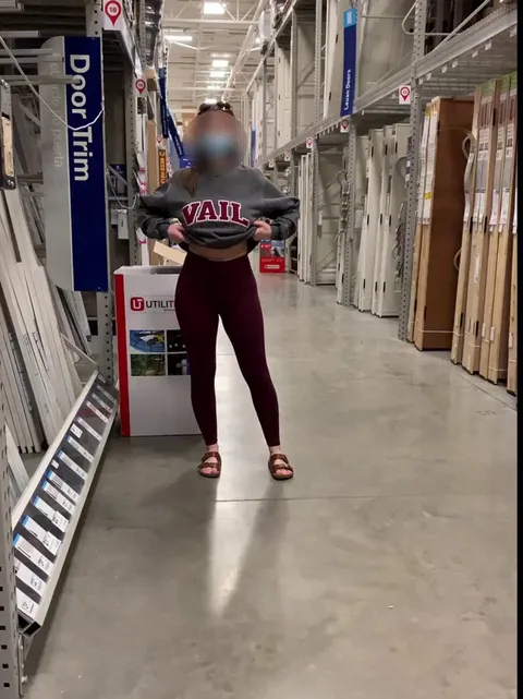 Love the risk of getting caught on security camera at Lowes