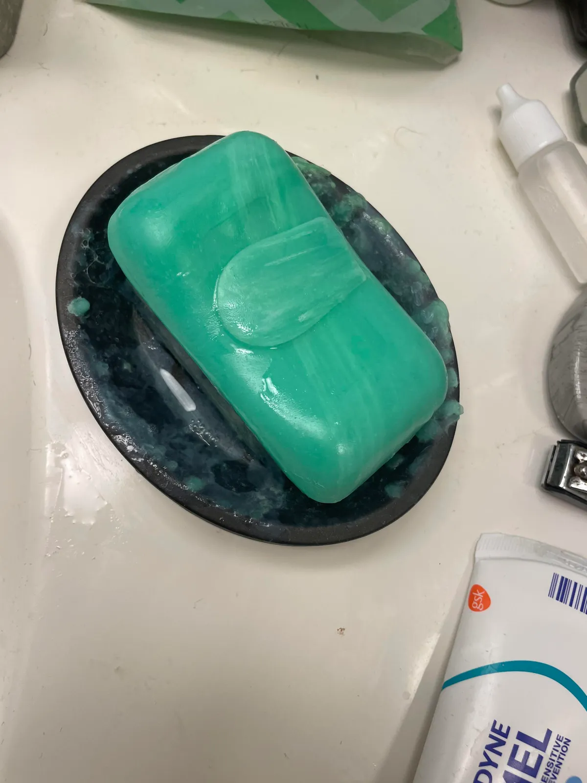 When I get a new bar of soap I’ll “weld” the leftover small pieces with soap lather to the new one. Anyone else do this?