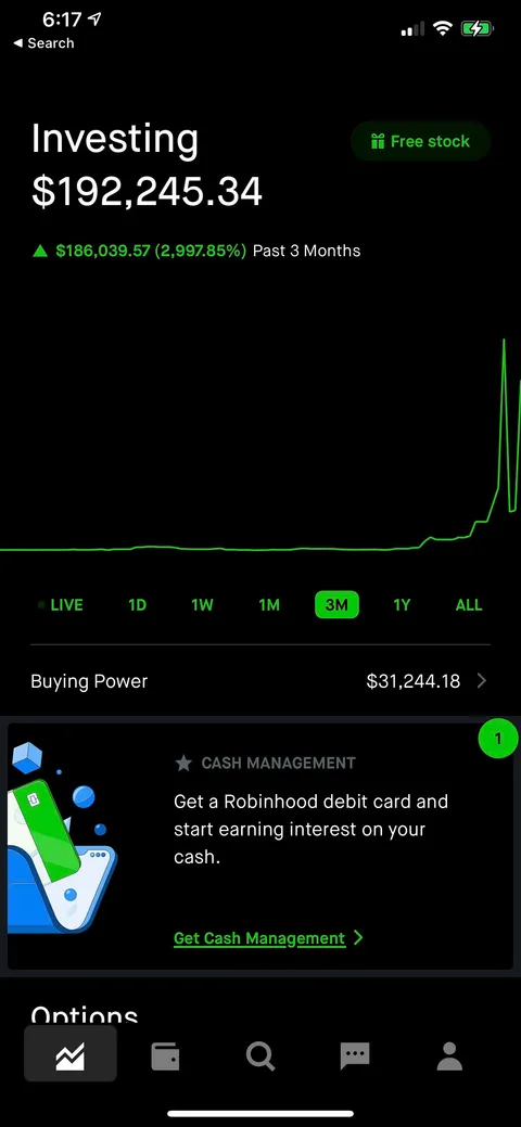$6k ➡️ $192k. Made $170k in day and then stomached yesterday’s dip. 19 years old and not selling til we’re at a few mil. WE DECIDE GME’S PRICE — HOLD STRONG