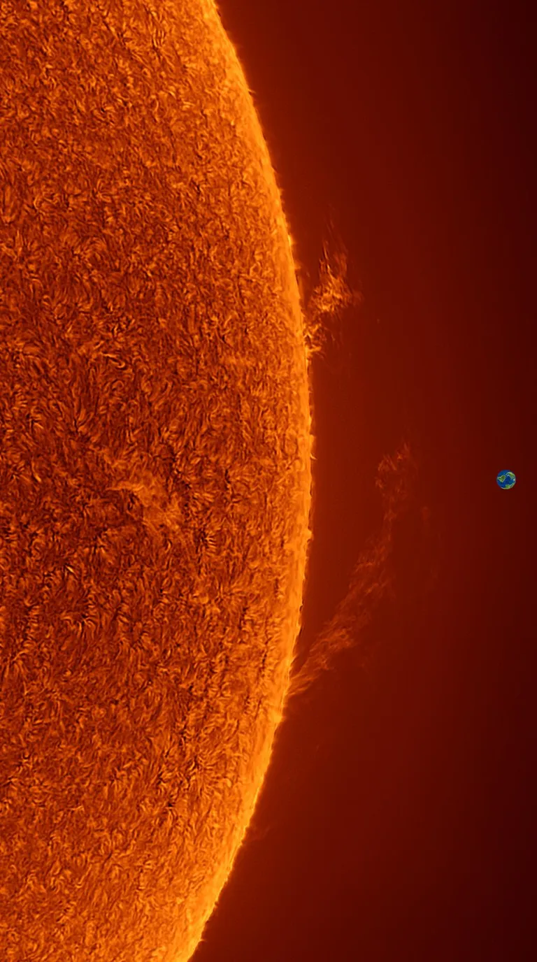 Solar prominence today