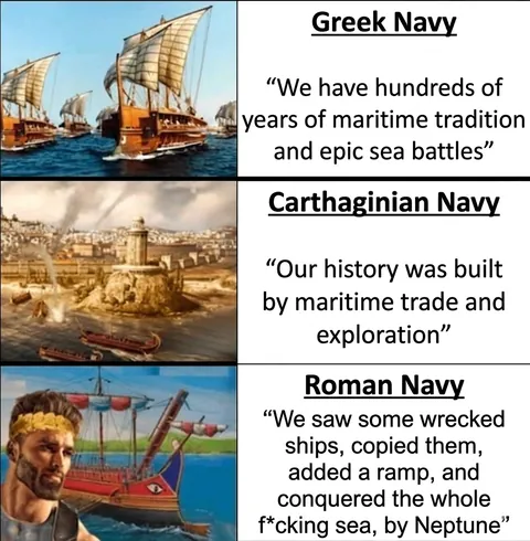 The Carthaginians ruled the sea... until the Romans discovered 'Ctrl+C and Ctrl+V'
