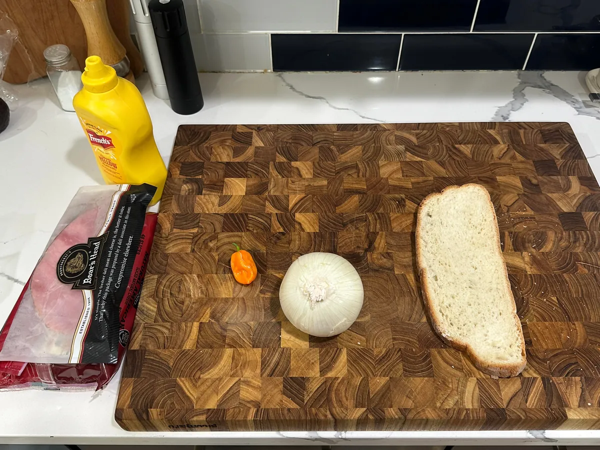 [homemade] hot ham and cheese