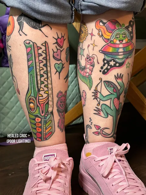 more pieces by me from 2025 • (IG: chidgeytattoos) • Austin, TX • Mirrored Perception