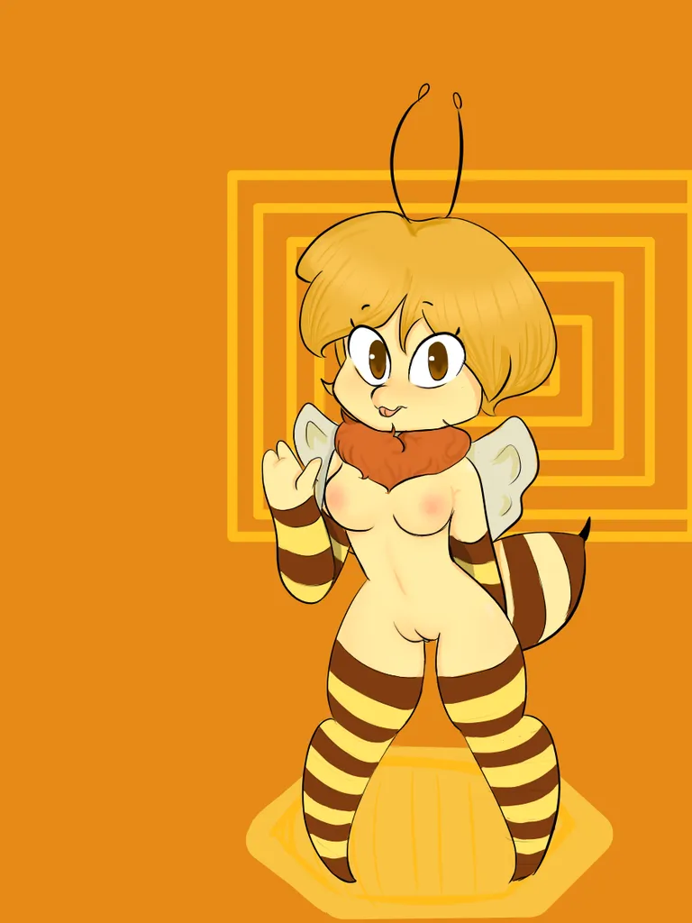 Idk my first time drawing a bee