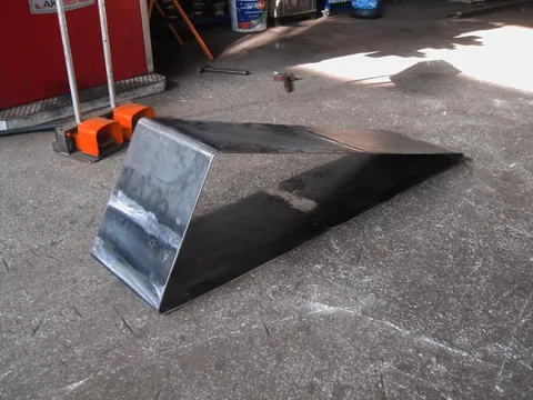 Built this TV console from scratch. Took me 3 months and a lot of swearing.