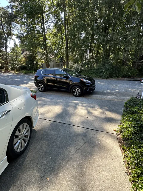 Why would someone park here?? I’m not even sure whose car this is.