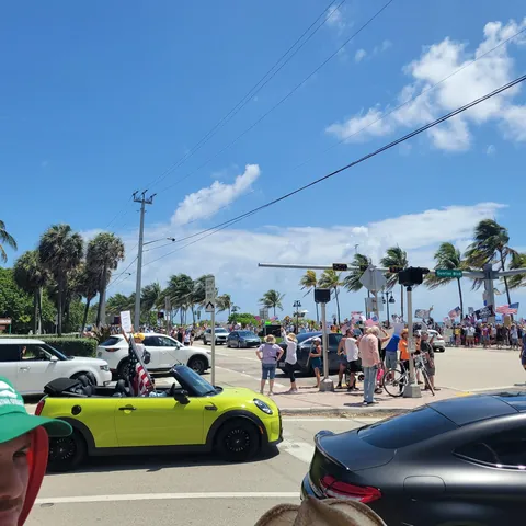 No Kings Protest Ft Lauderdale Beach 6/14