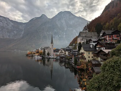 Hallstatt, Austria in Autumn 2024.