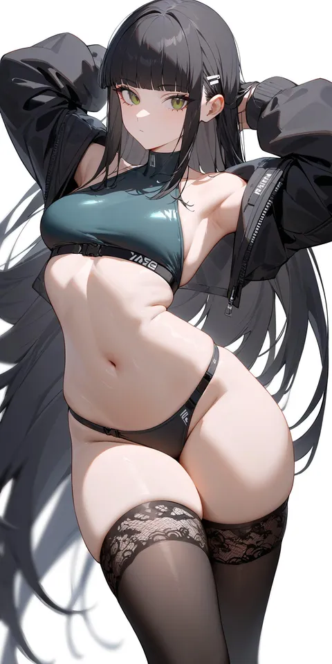 Sports Bra &amp; Thigh-Highs 