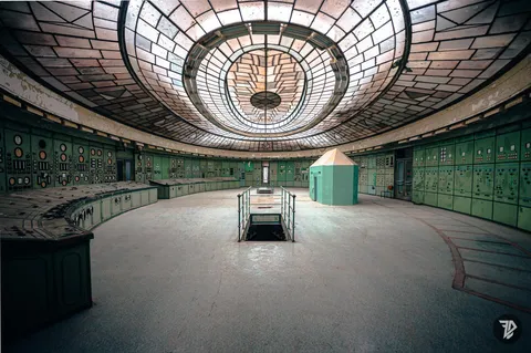 An art-deco control room in Budapest  [OC][1920x1277]