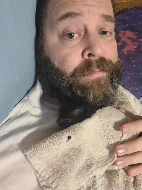 Found this little guy outside in a thunderstorm.