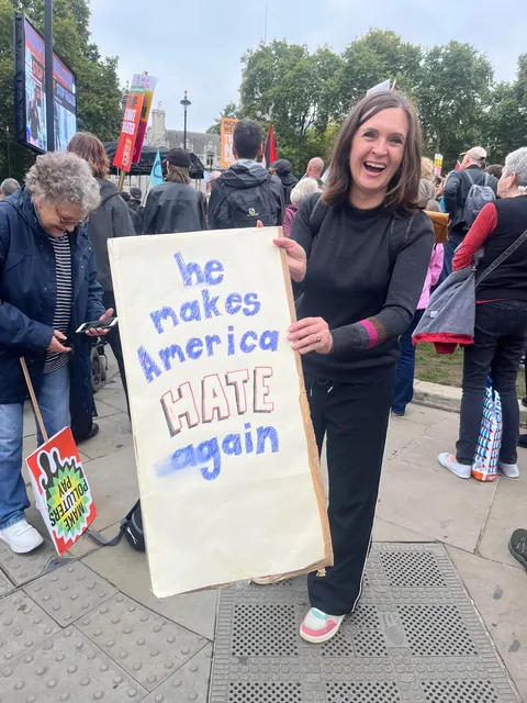 Trump is not welcome in the UK. OC from today’s protest in London
