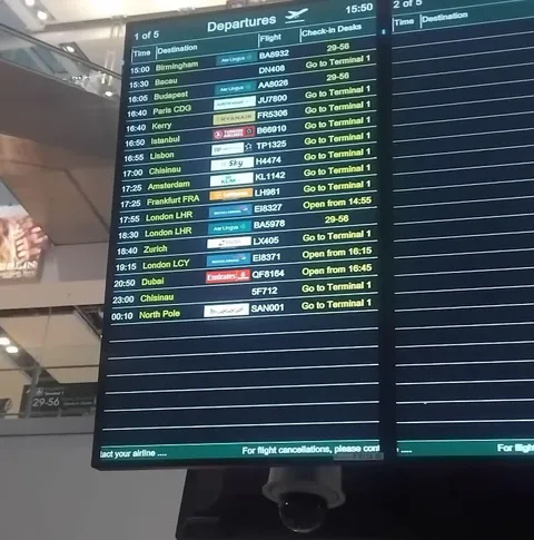 The last flight out of Dublin tonight 