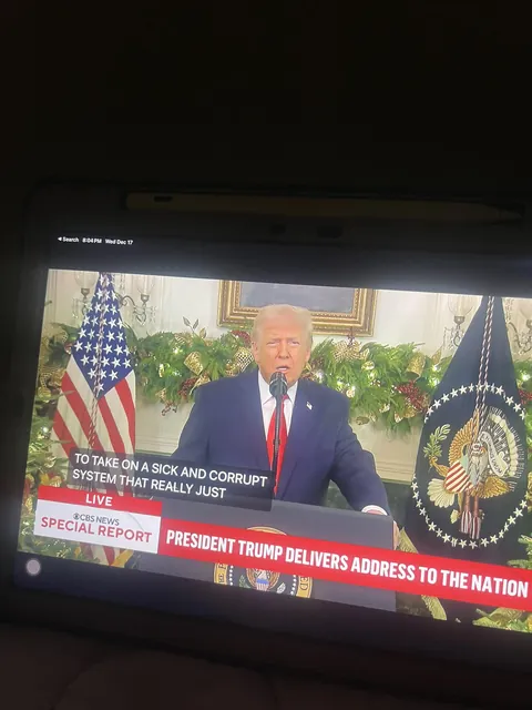 Live season finale ruined by a presidential special report.