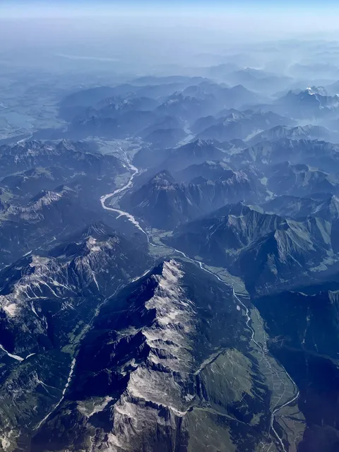 ITAP of the Austrian alps whilst on a flight