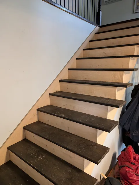 Re-did my stairs after removing carpet 