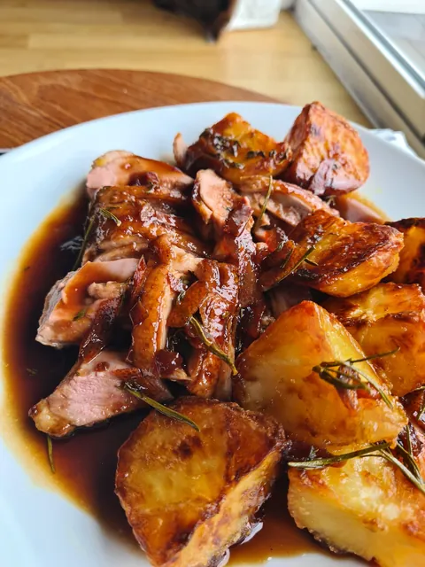 Roast duck for one! [homemade]