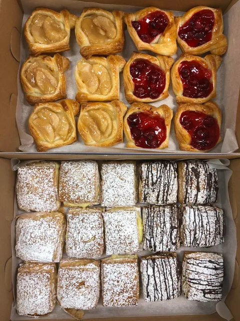 An assortment of mini pastries I made at work