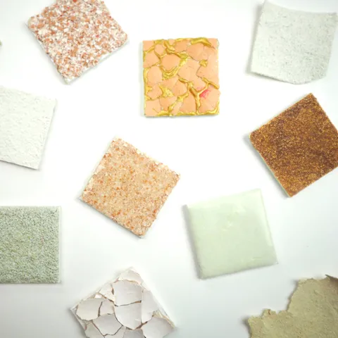 Some material samples I made using egg shells