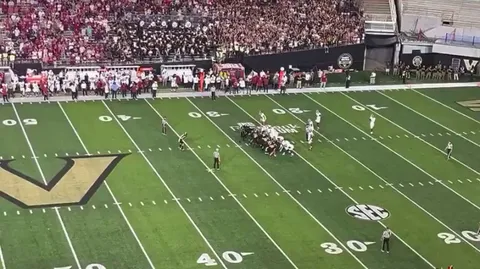 Vanderbilt play a clip of Nick Saban disrespecting them right after they beat Alabama 